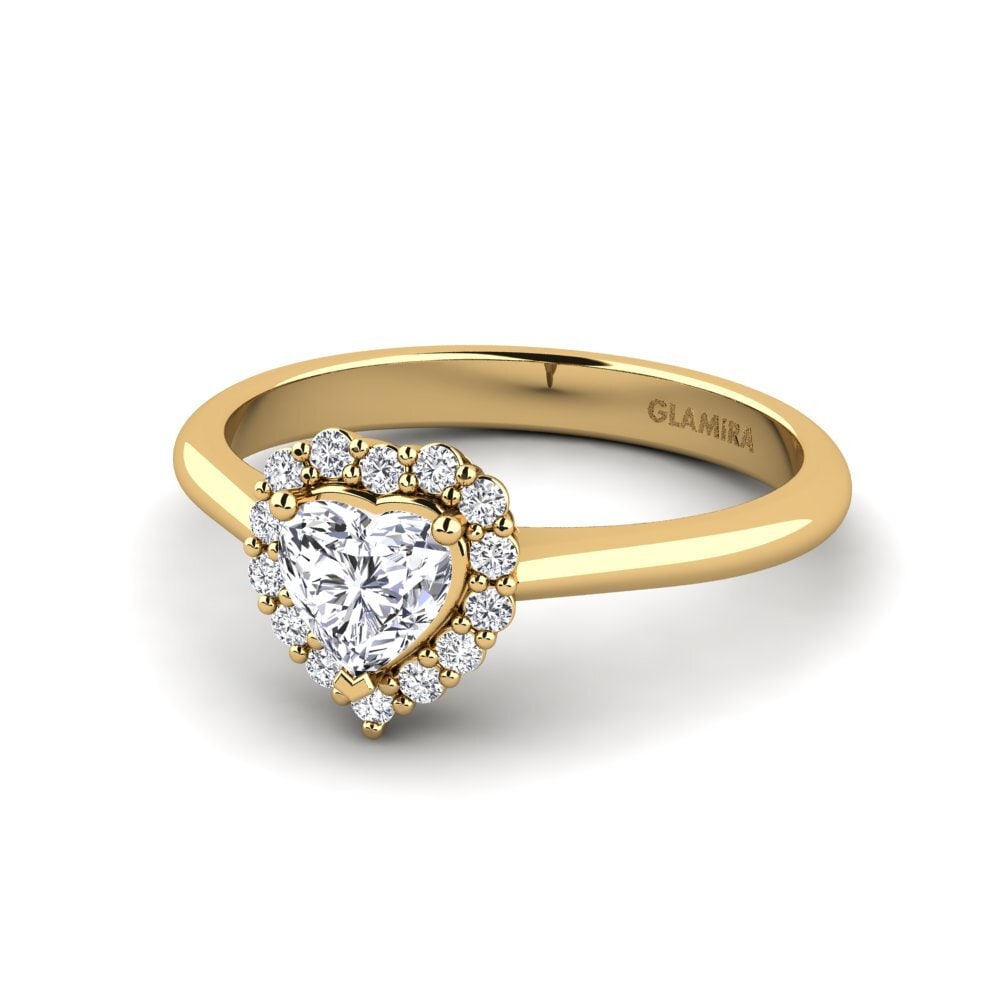 Gelbgold 585 Verlobungsringe Ailefroide
