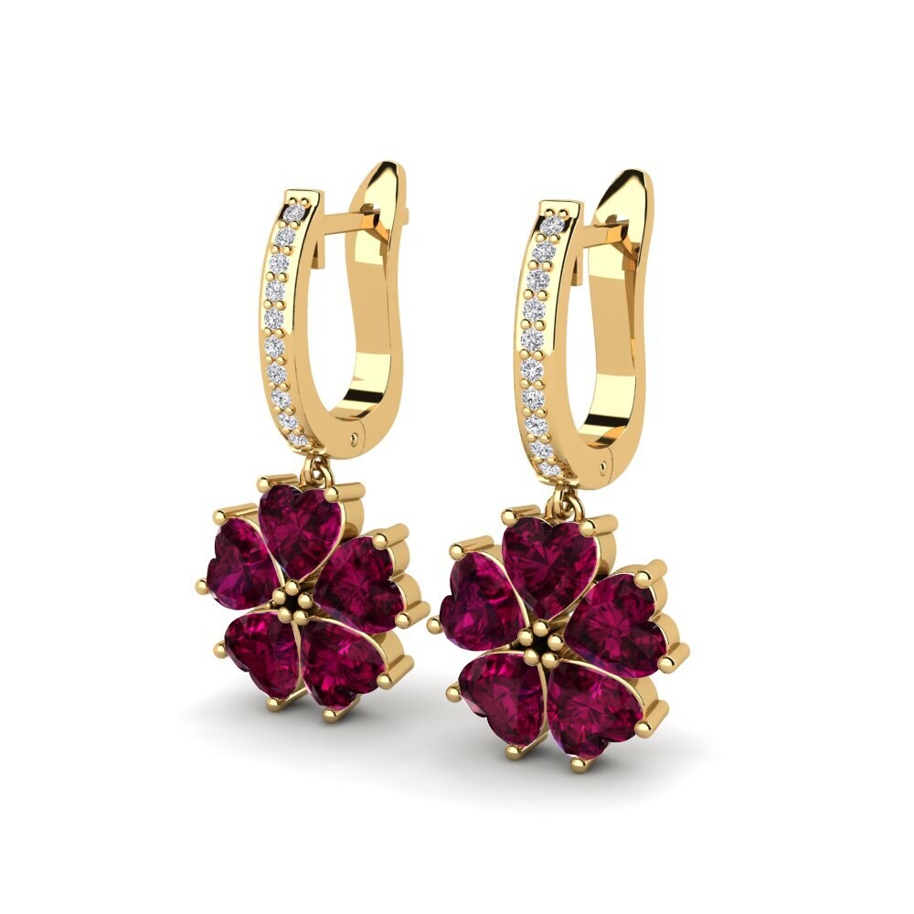 Rhodolite Garnet Women's Earring Ainh