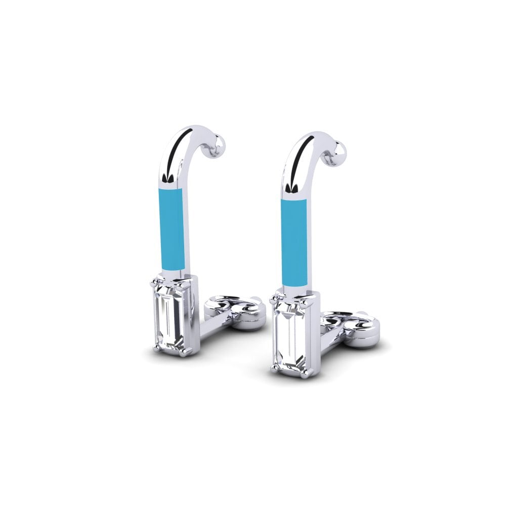 950 Palladium Damen ohrring Aioi