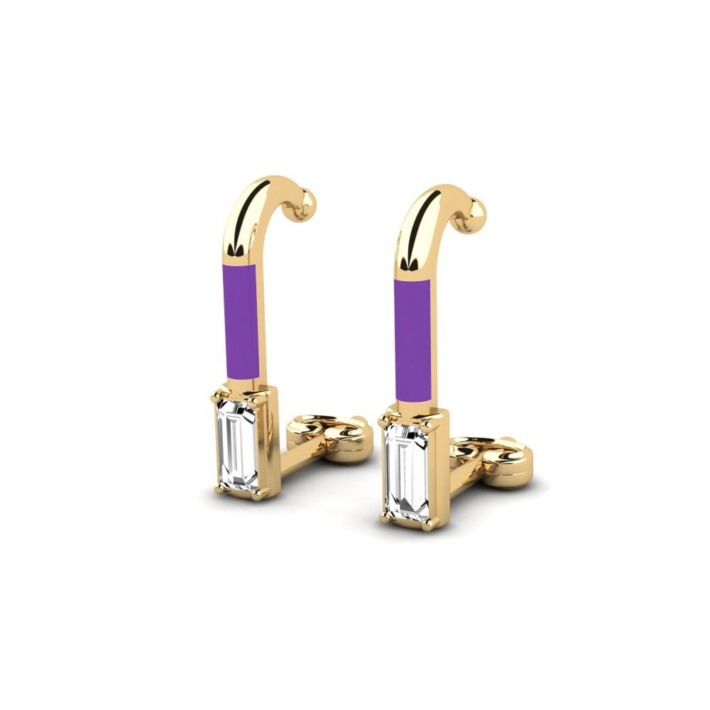 Moissanite Boucle d'oreille femme Aioi