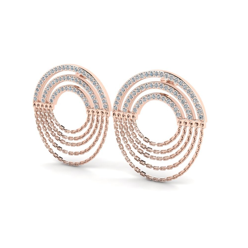 Zirconia Women's Earring Airain