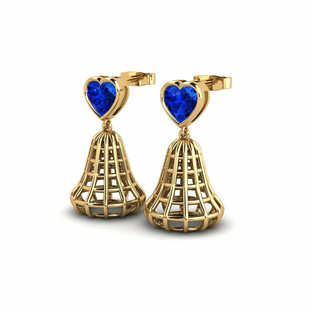 Sapphire (Lab Created) Women's Earring Airelav