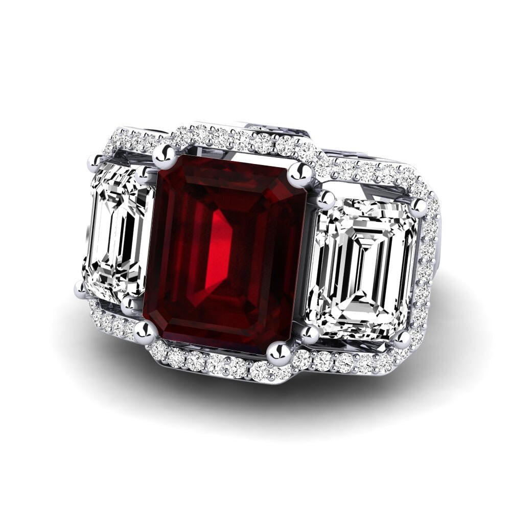 Garnet Engagement Ring Aithen