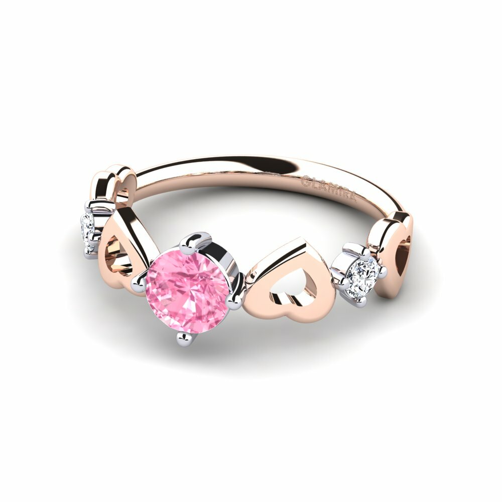 18k Rose & White Gold Women's Ring Aizaya