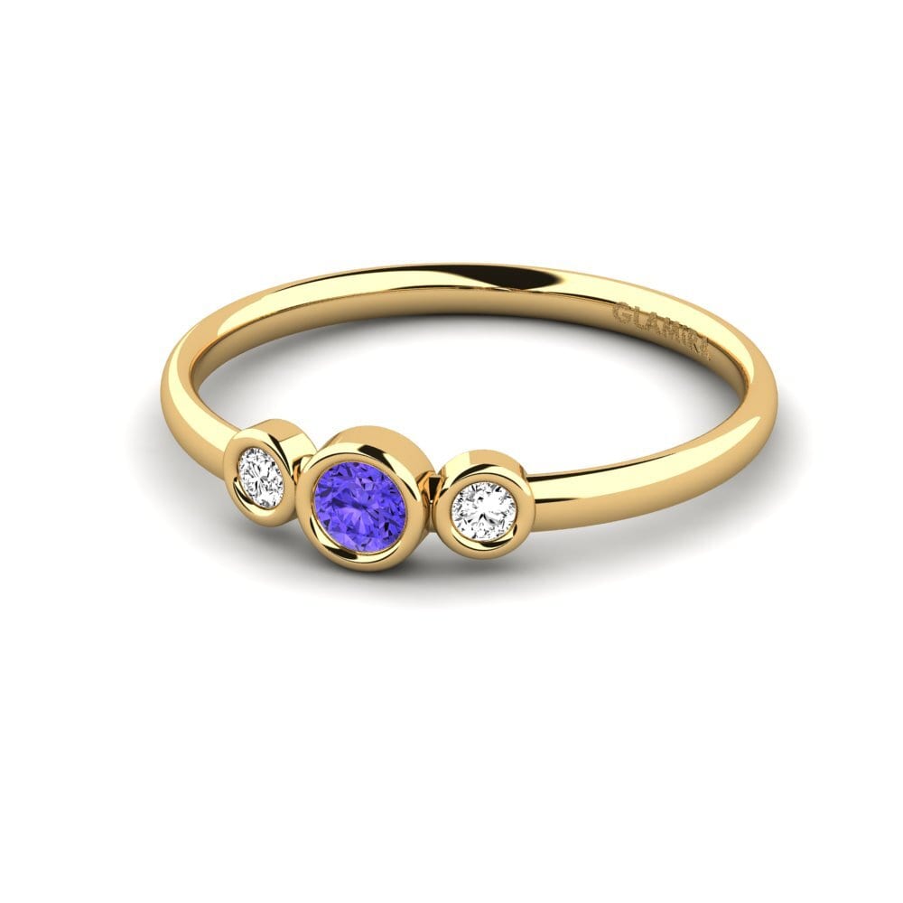 Tanzanita Anillo de compromiso Akee