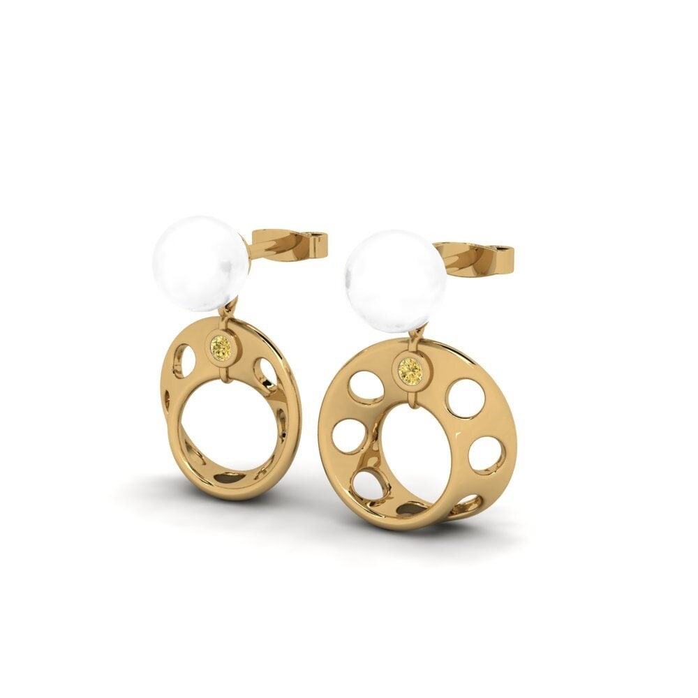 Yellow Diamond Women's Earring Akilejna