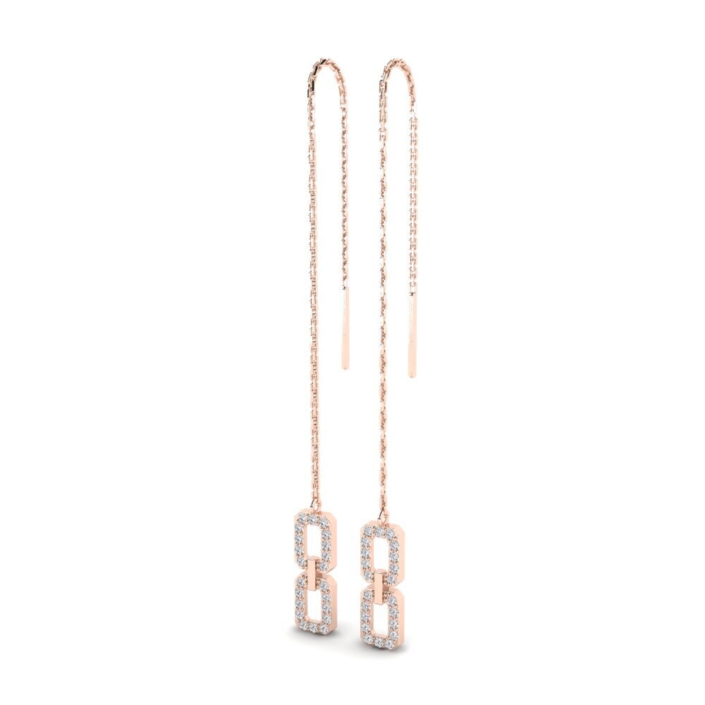 Oro Rosso 750 Orecchino da donna Akimino