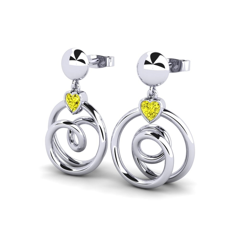 Yellow Diamond Women's Earring Akof