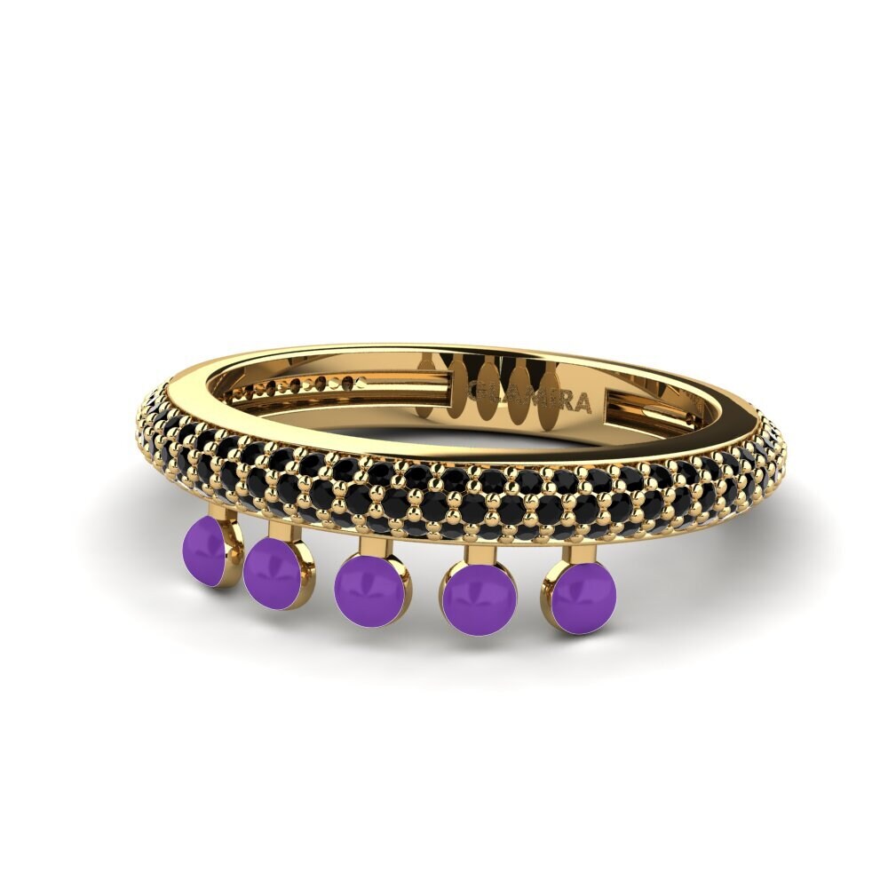 Zafiro negro Anillo Aktibo