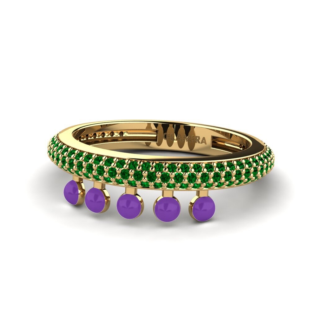 Grüner Zirkonia Ring Aktibo