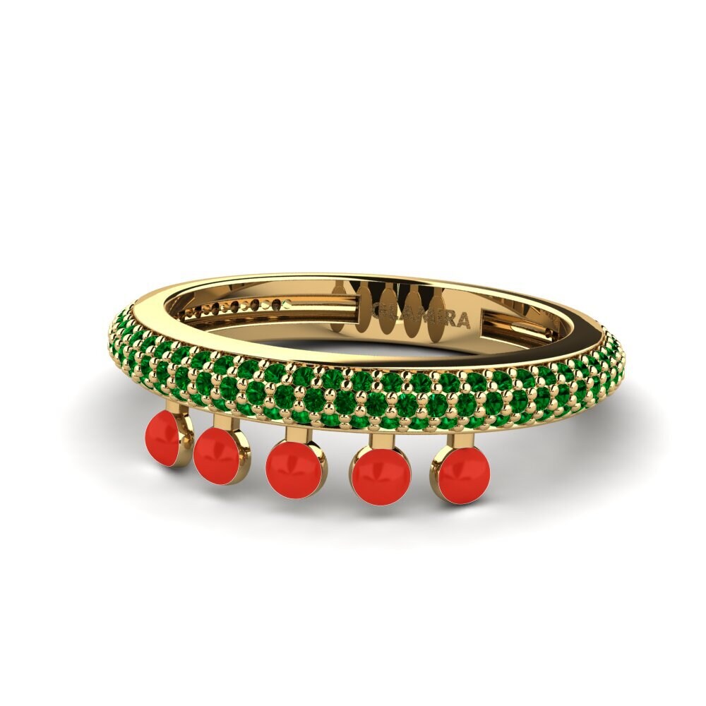 Grüner Zirkonia Ring Aktibo