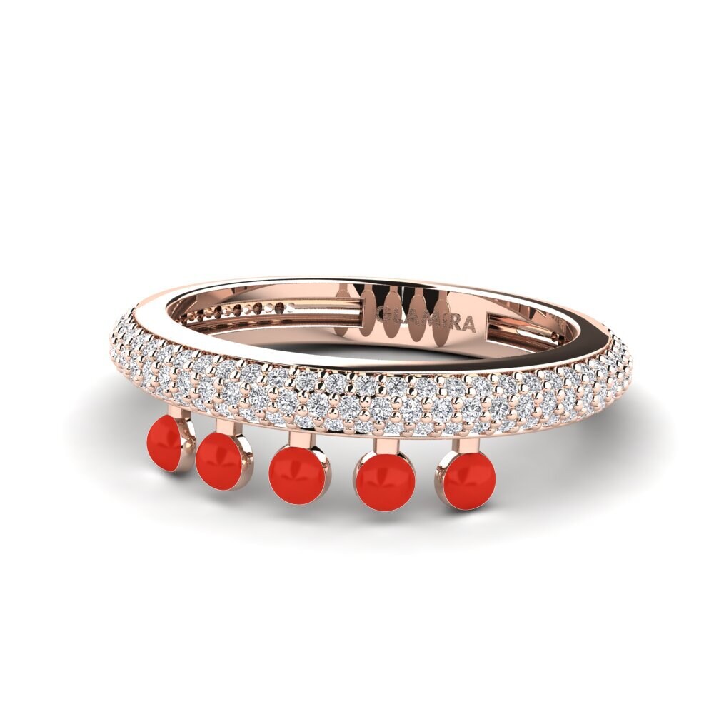 Rotgold 375 Ring Aktibo