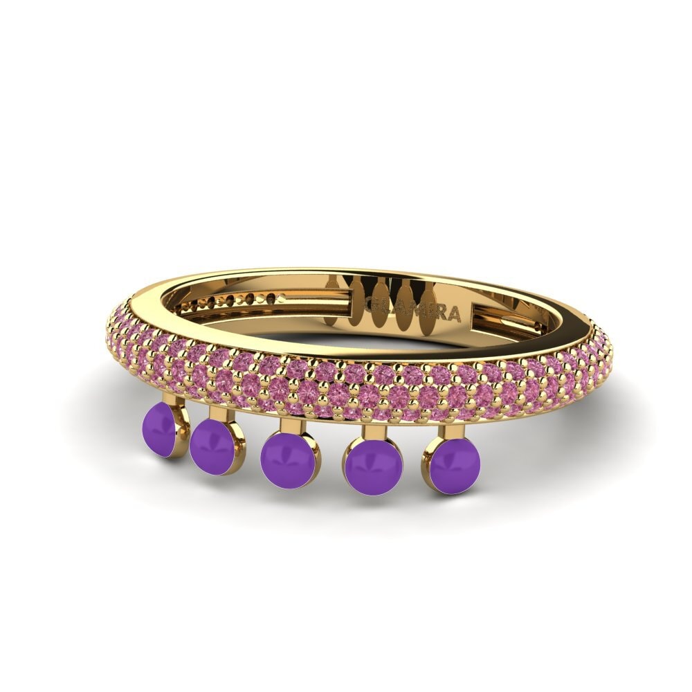 Granate Rhodolite Anillo Aktibo