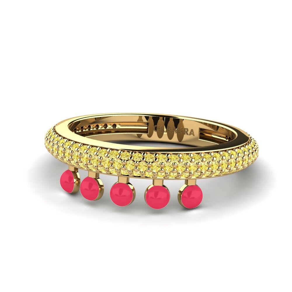 Gelber Saphir Ring Aktibo