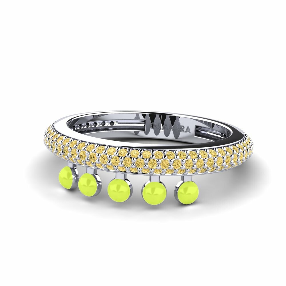 Bagues de fiançailles Diamant Jaune Éternité