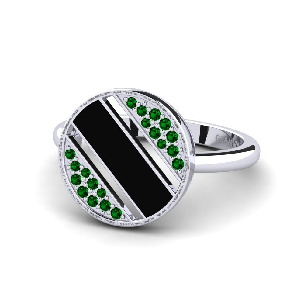 Green Zirconia Ring Alaise