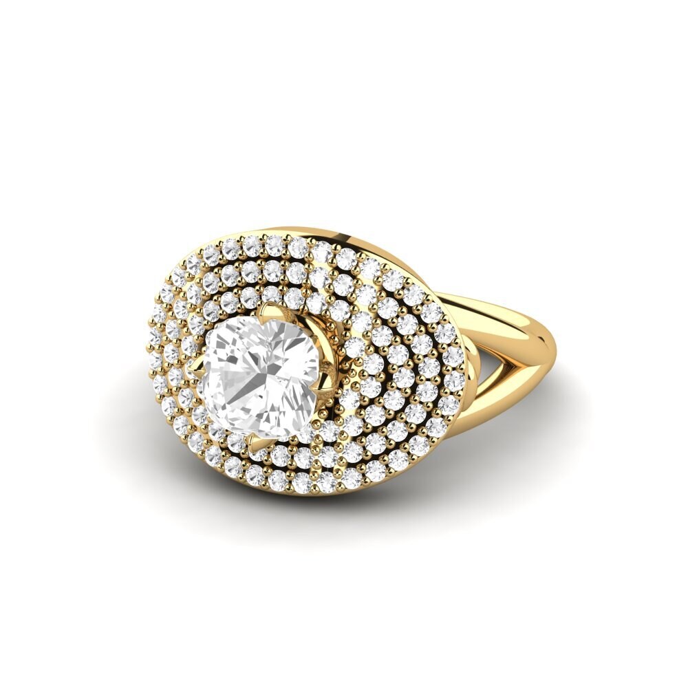 White sapphire Engagement Ring Alard