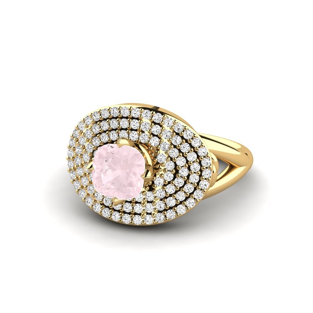 Rose Quartz Engagement Ring Alard