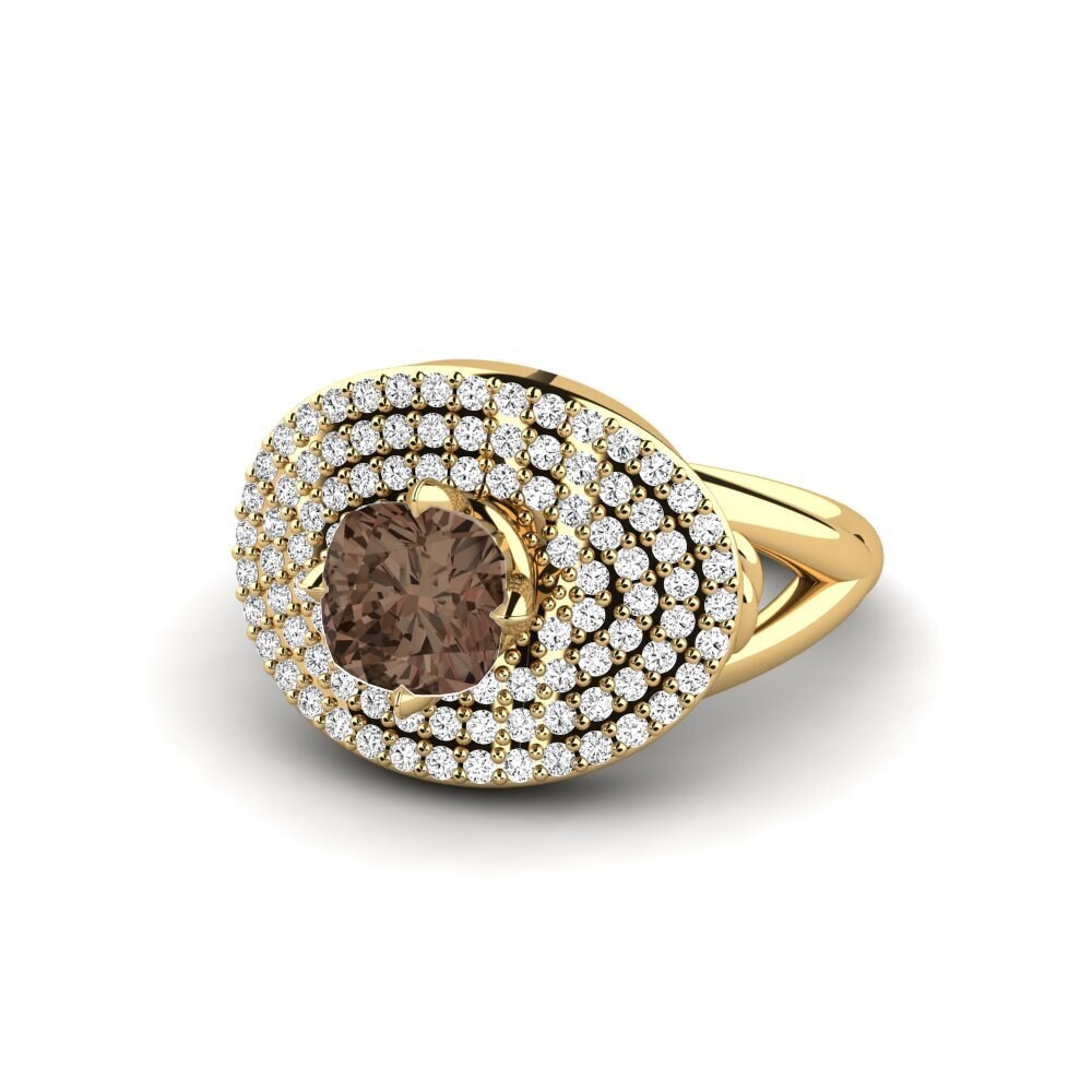Smoky Quartz Engagement Ring Alard