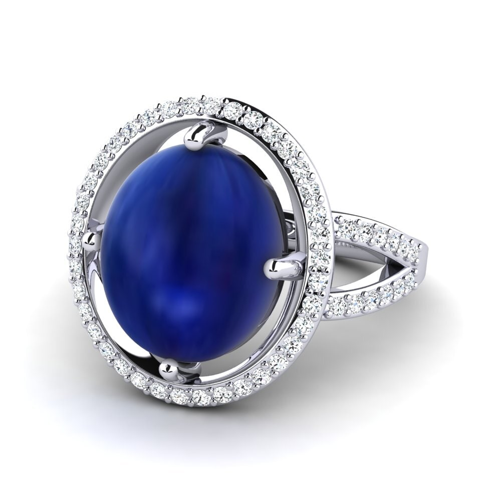 Cabochon Safira Anel Alasdair