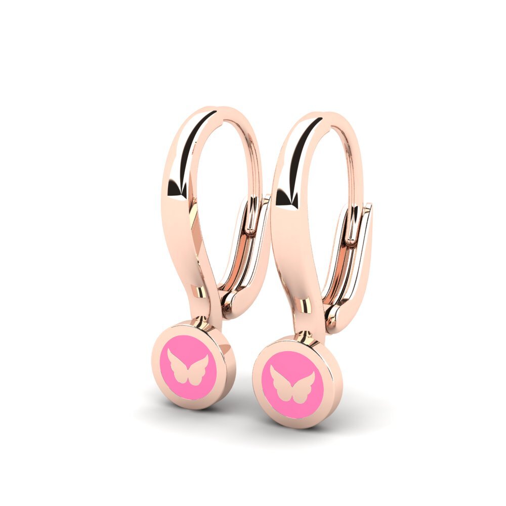 18ct Rose Gold Kid's Earring Albero