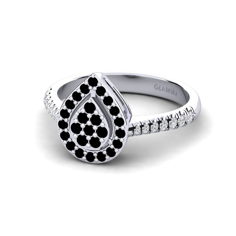 Black Diamond Engagement Ring Albias