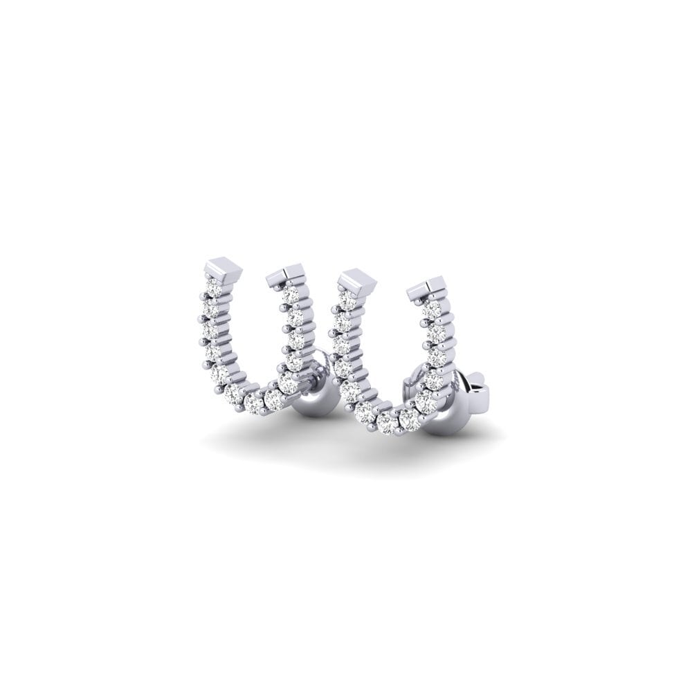 White Silver Women's Earring Aldagaia