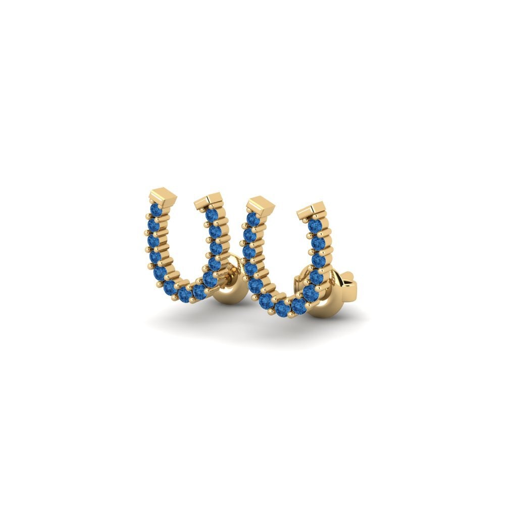 sapphire-zirconia Women's ต่างหู Aldagaia