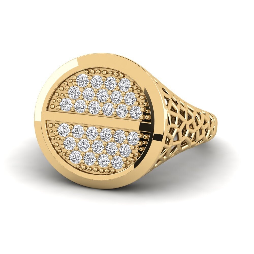 Labor-gezüchteter Diamant Pinker Ring Aldend