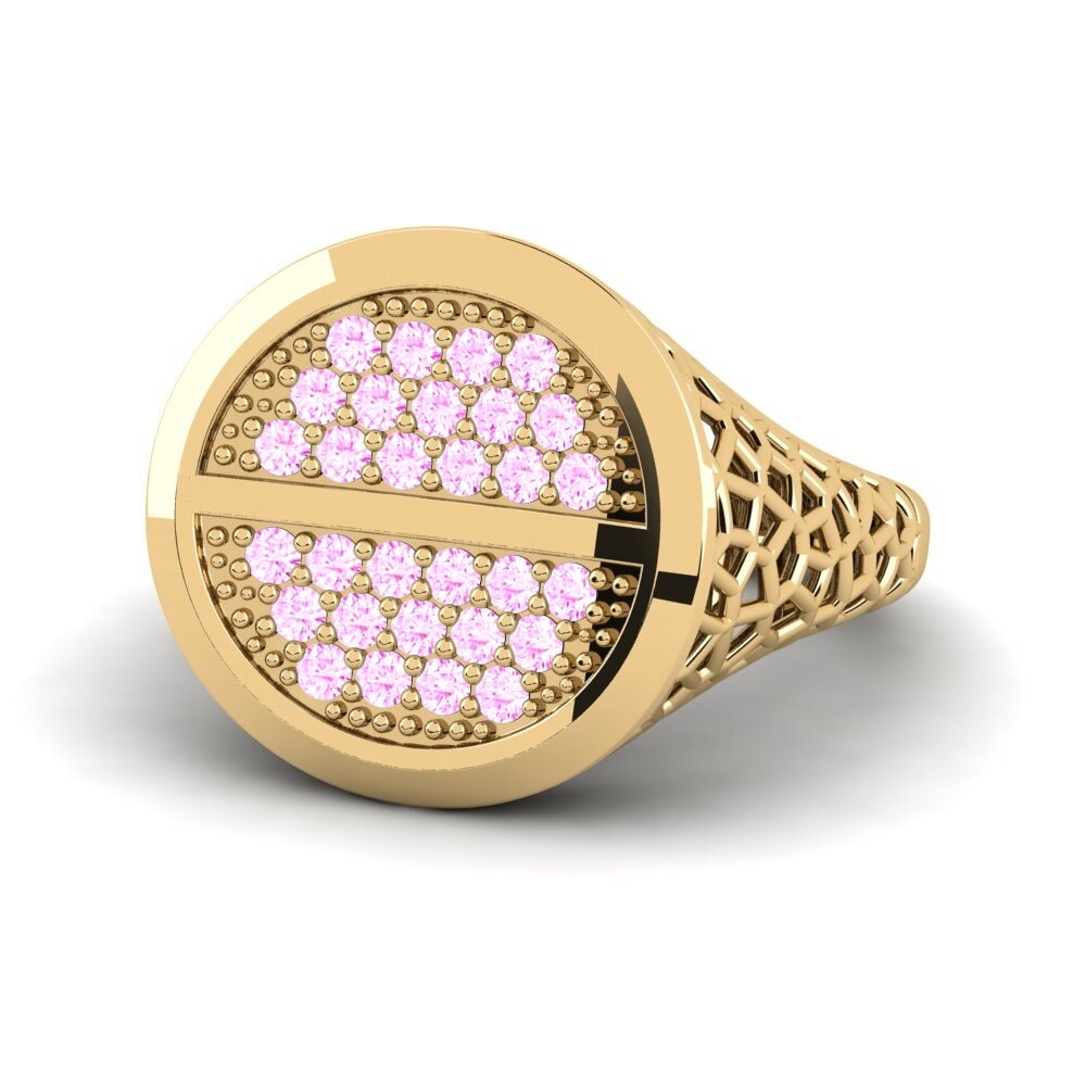 Rosa Saphir Pinker Ring Aldend