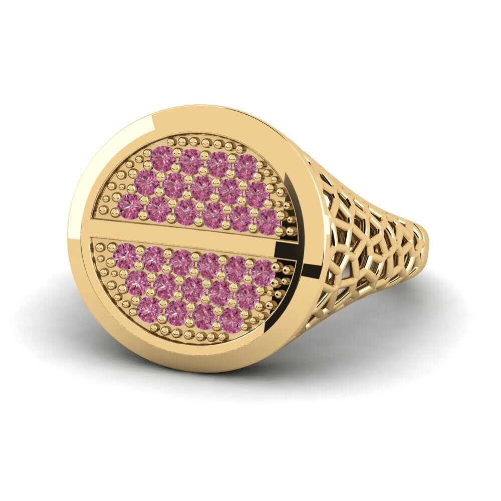 Granate Rhodolite Anillo meñique Aldend