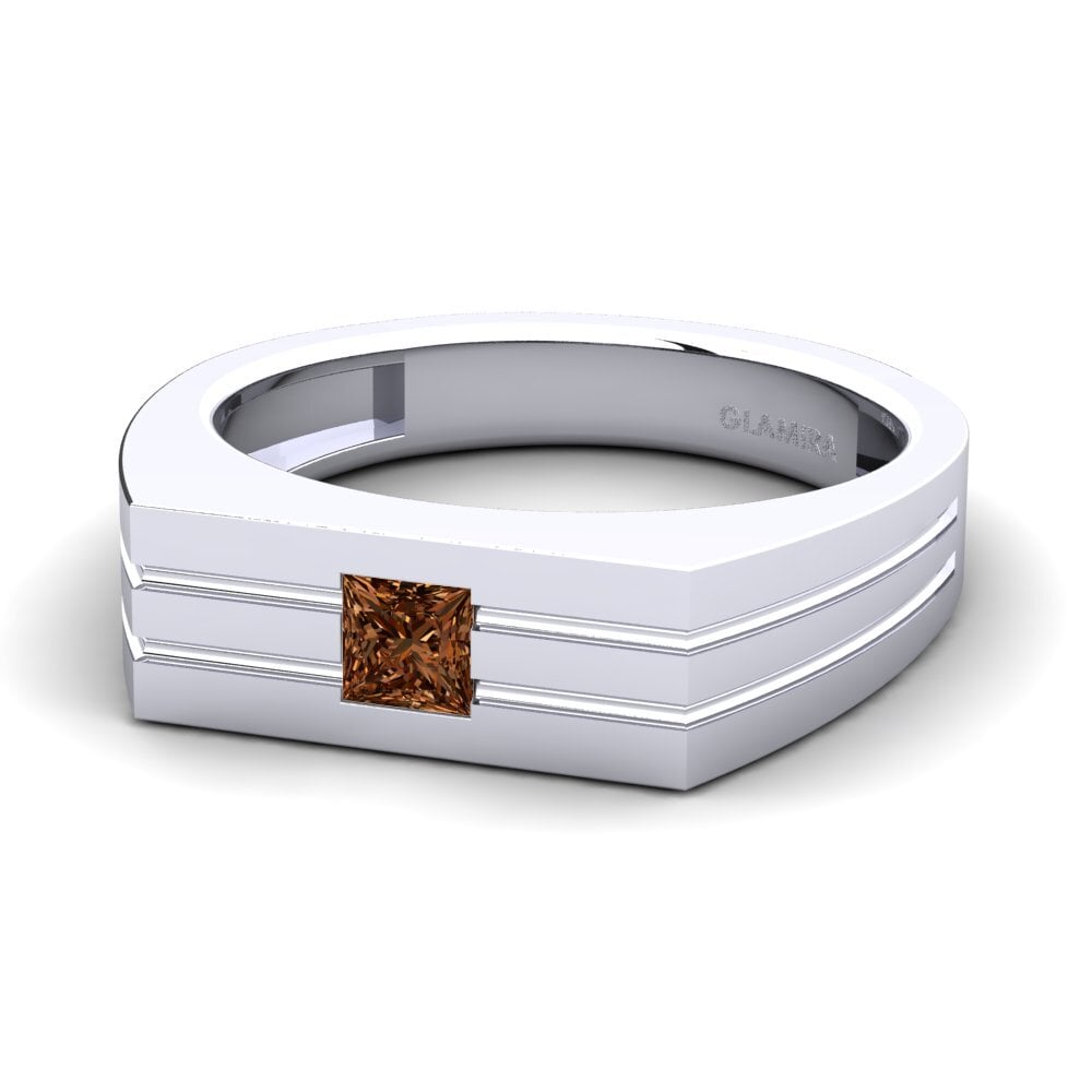 Diamant Brun Bague pour homme Alecander