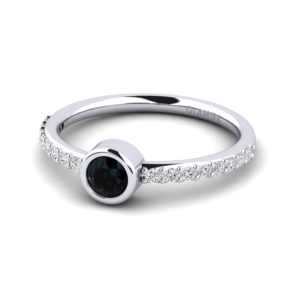 Black Opal Women's Ring Aleckon