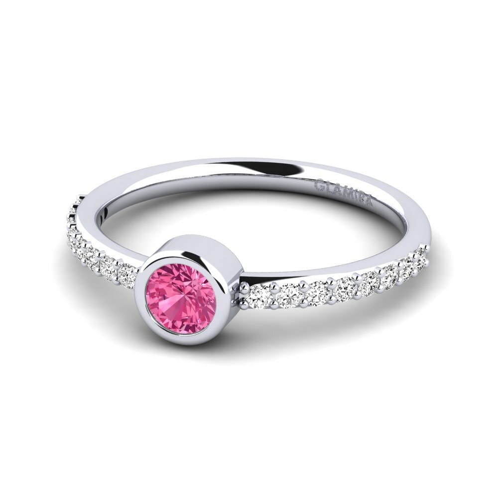 Turmalina rosa Anillo de Mujer Aleckon