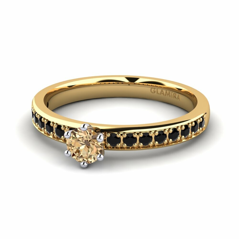 18K Geel & Wit Goud Verlovingsring Ageall