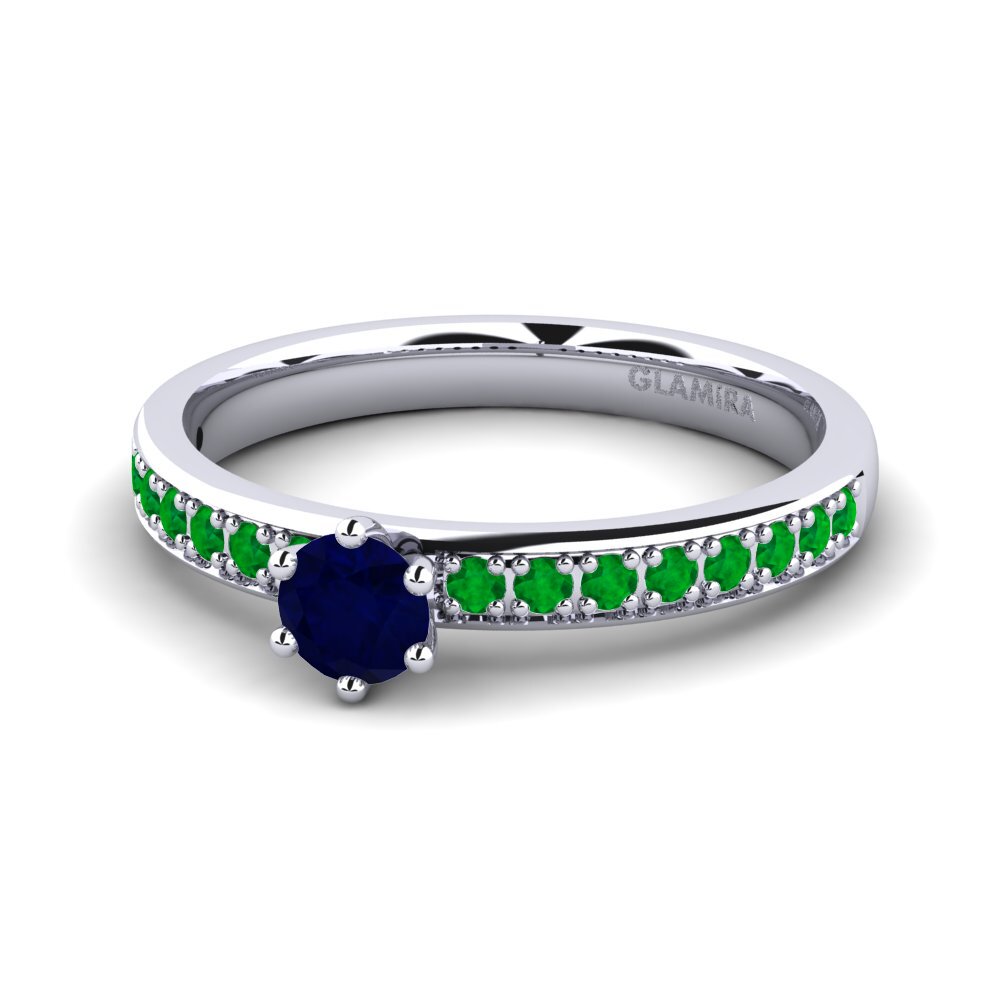 Zafiro Anillo de compromiso Ageall