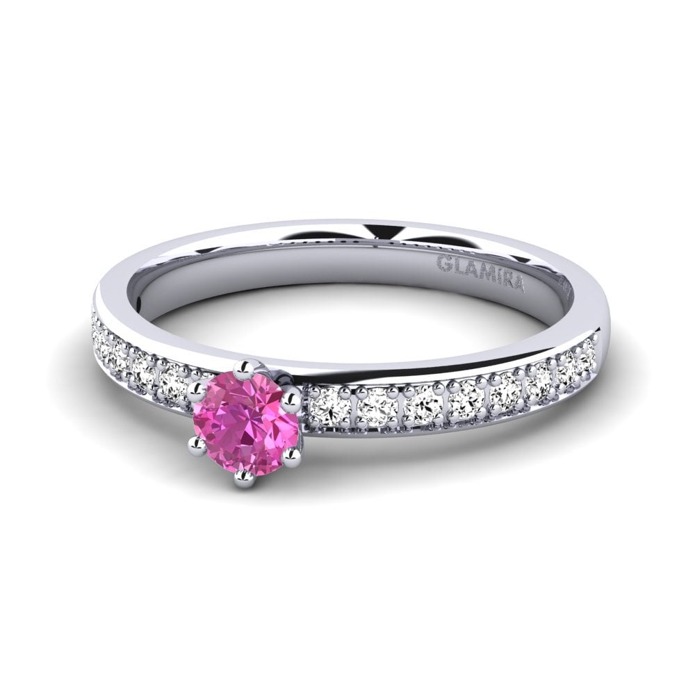 Topacio Rosa Anillo de compromiso Ageall
