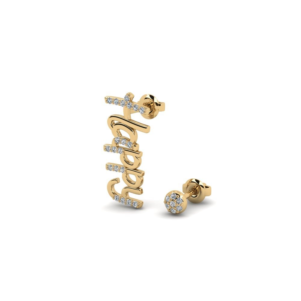 Zircone Boucle d'oreille femme Alegreme