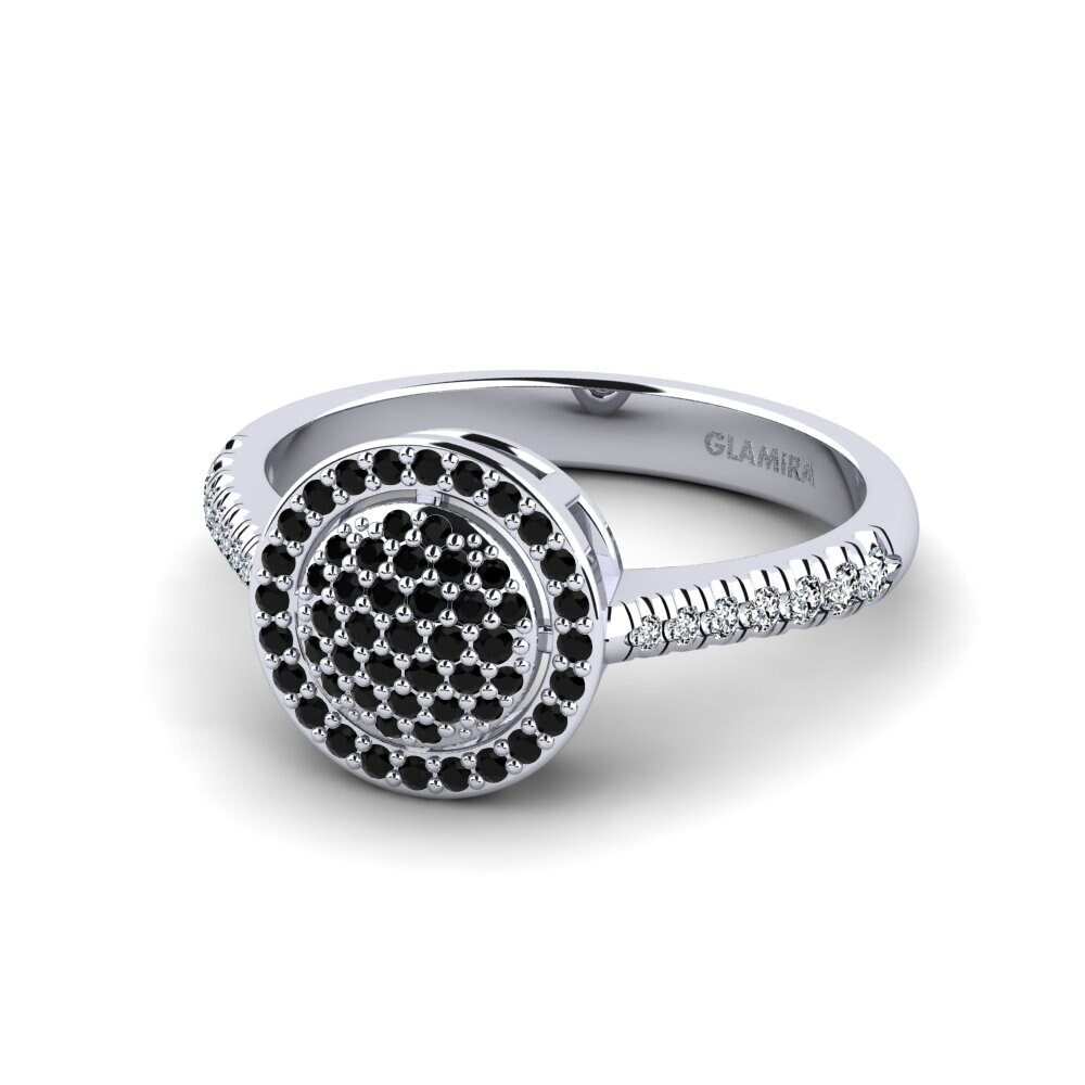 Black Diamond Engagement Ring Alenya