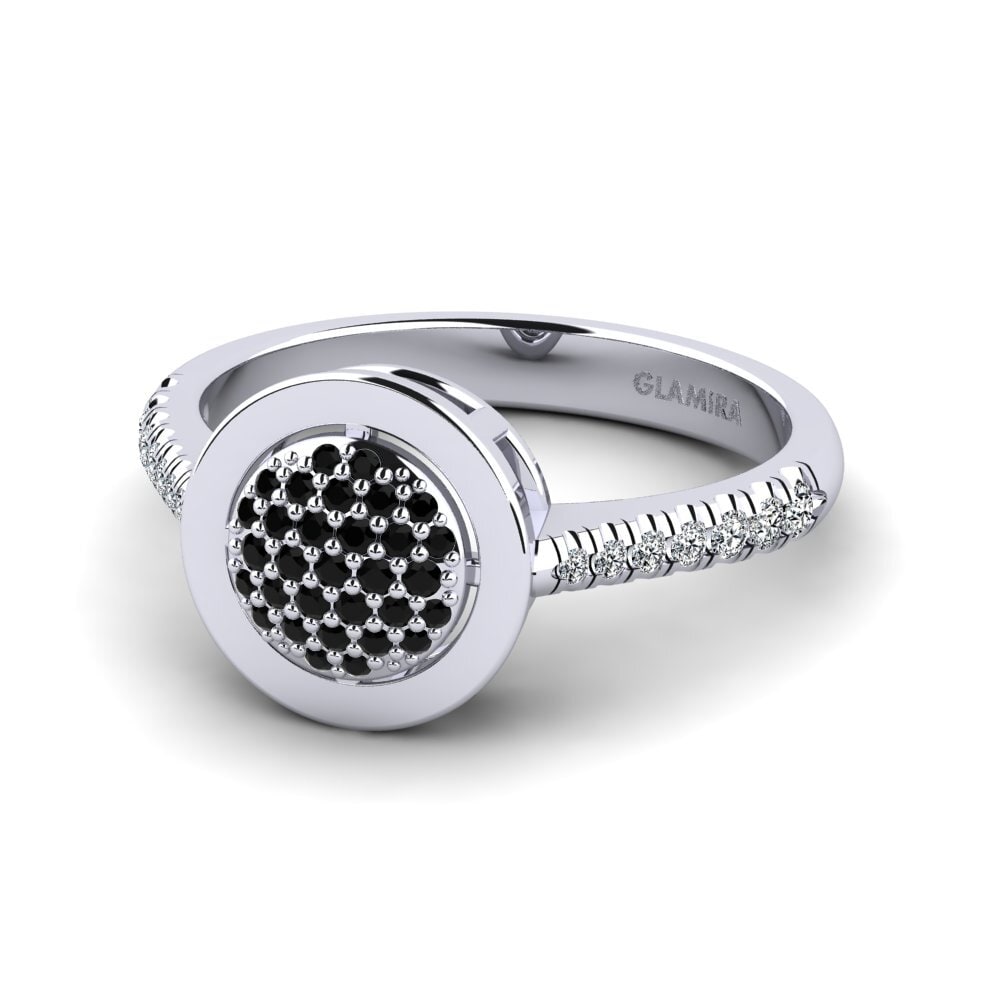 Black Diamond Engagement Ring Aleria