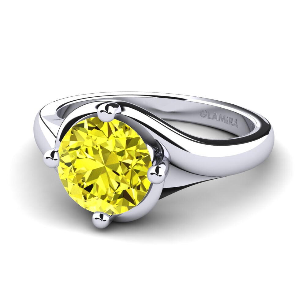Yellow Diamond Engagement Ring Alfrida 2.0 crt