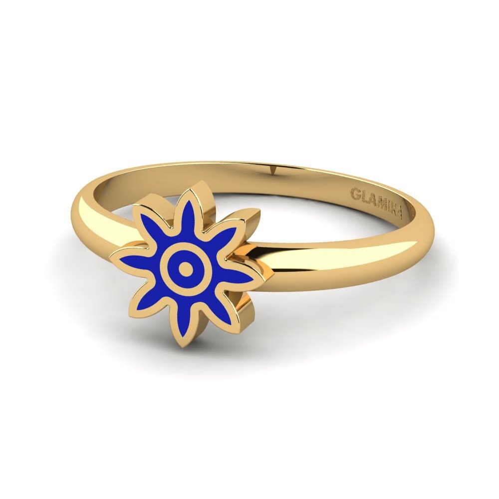 Gelbgold 375 Ring Algae