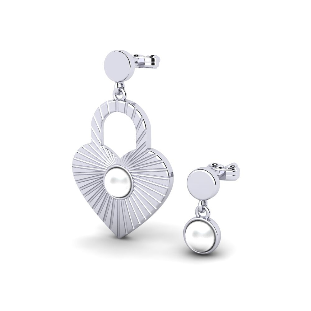 14ct White Gold Women's Earring Algebre