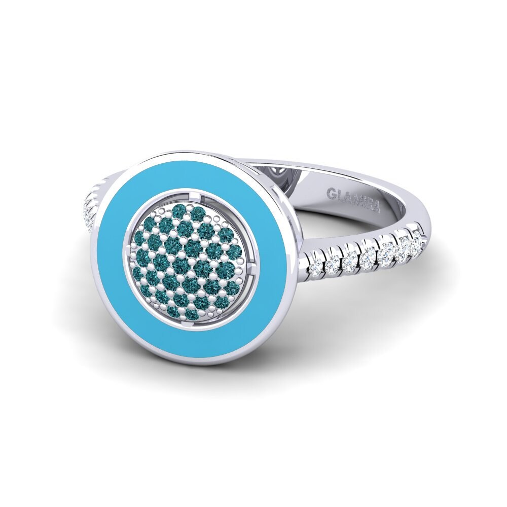 Blauer Diamant Ring Alignan