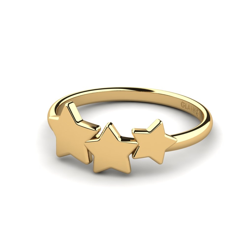 9k Oro Amarillo Anillo Alihenda