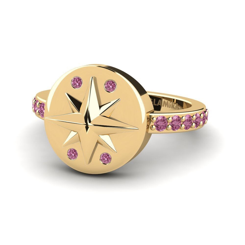 Granate Rhodolite Anillo meñique Alimona