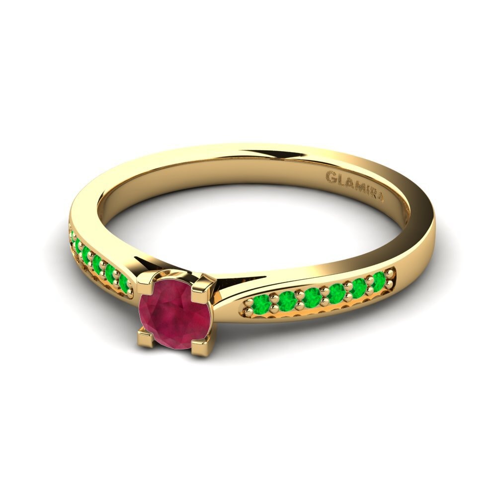 14K Yellow Gold Engagement Ring Alina 0.25 crt
