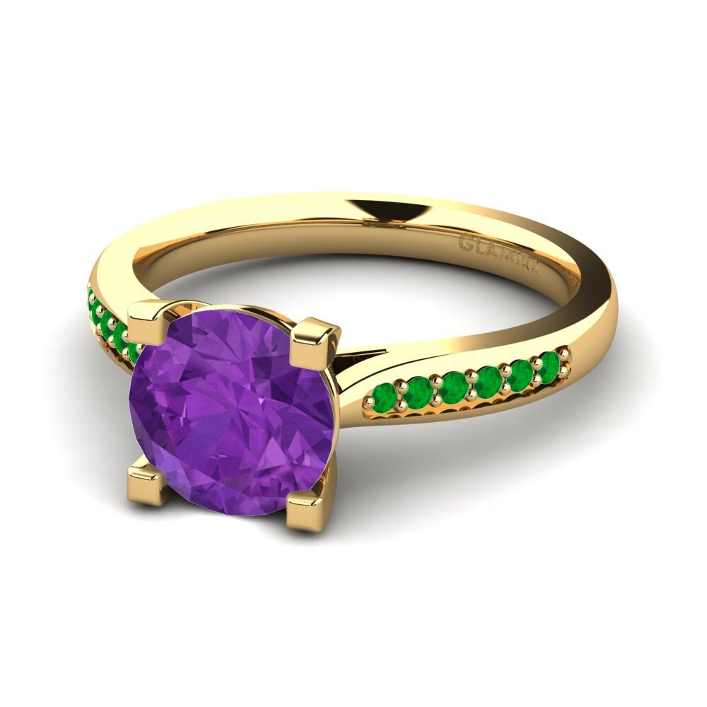 9k Yellow Gold Engagement Ring Alina 2.0 crt