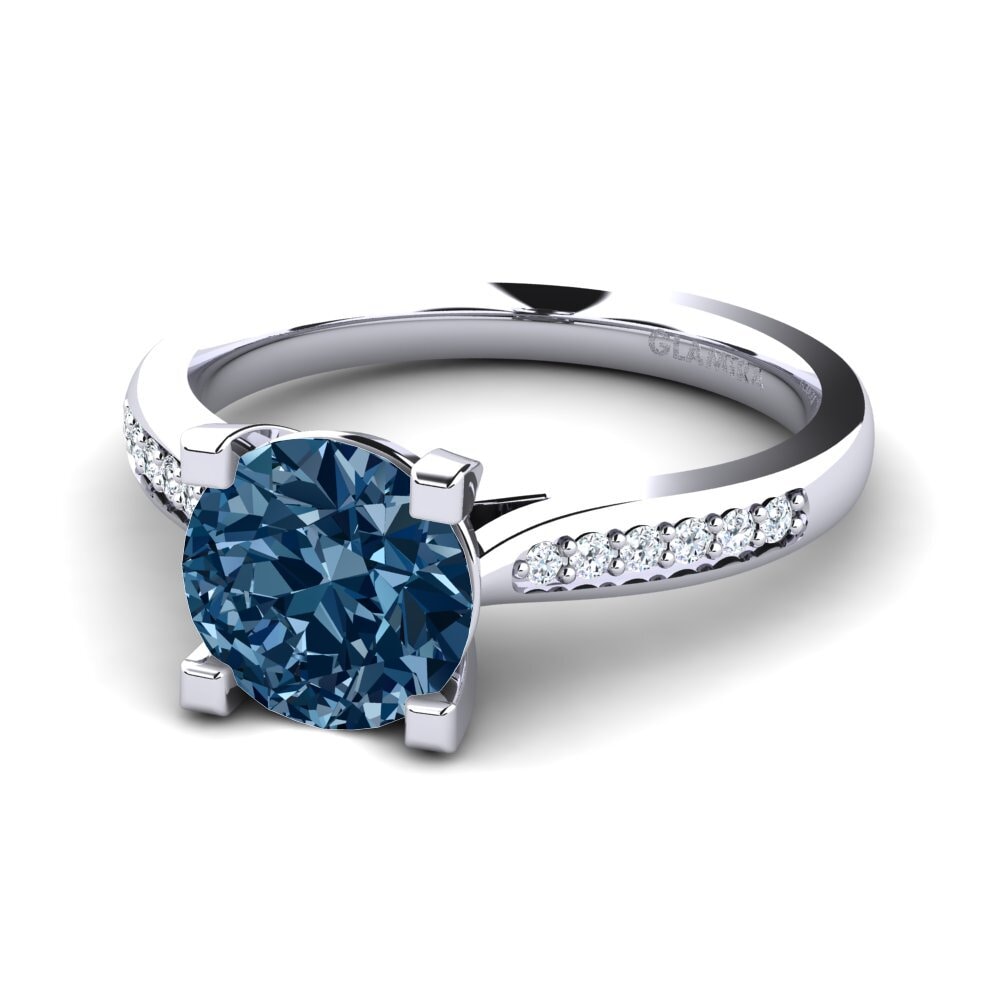 Blue Diamond Engagement Ring Alina 2.0 crt