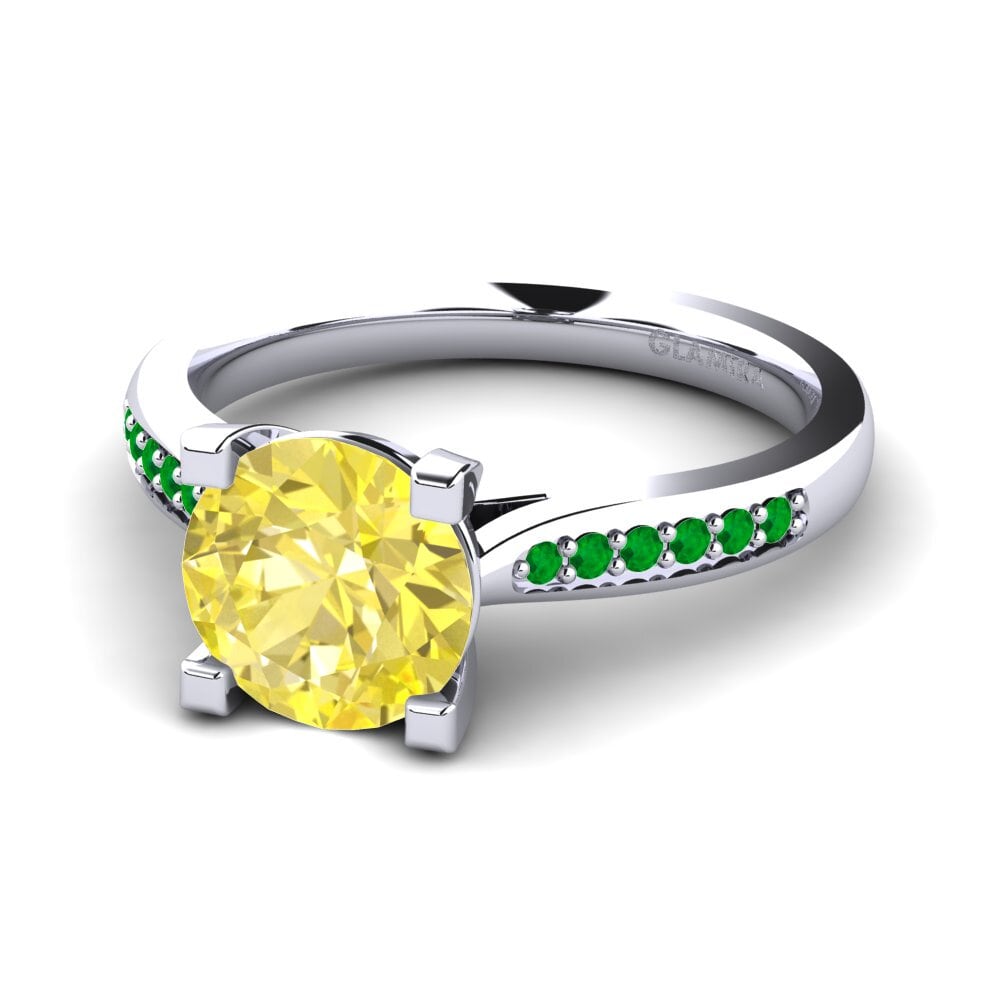 Plata 925 Anillo de compromiso Alina 2.0crt